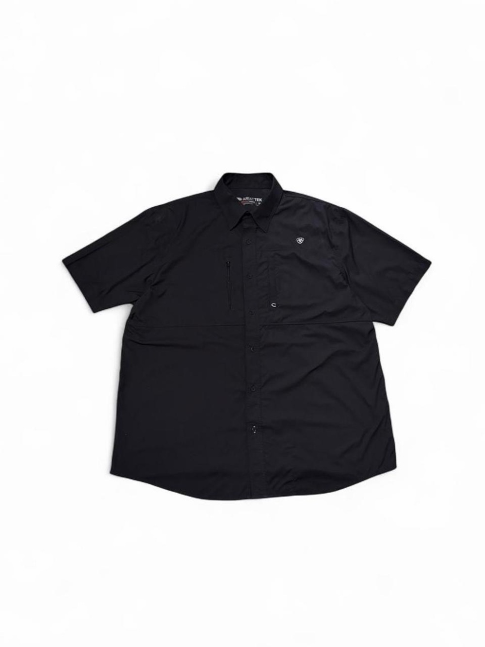 Ariat TEK Heat Series Men's XL Black Short Sleeve Performance Shirt Western